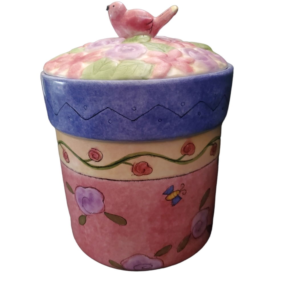Vintage Sango Birds Bees & Flowers XL Canister